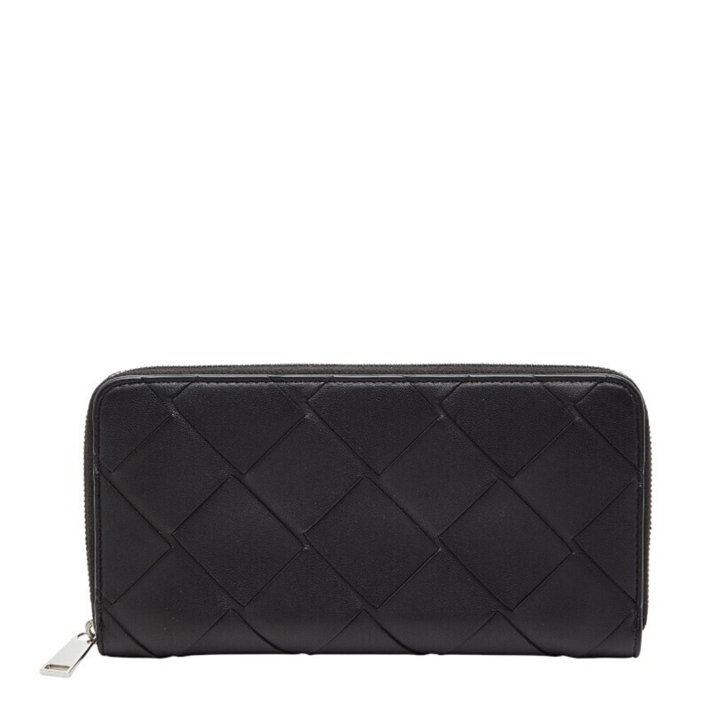 Bottega Veneta Intrecciato Long Wallet Black Leather Bottega Veneta